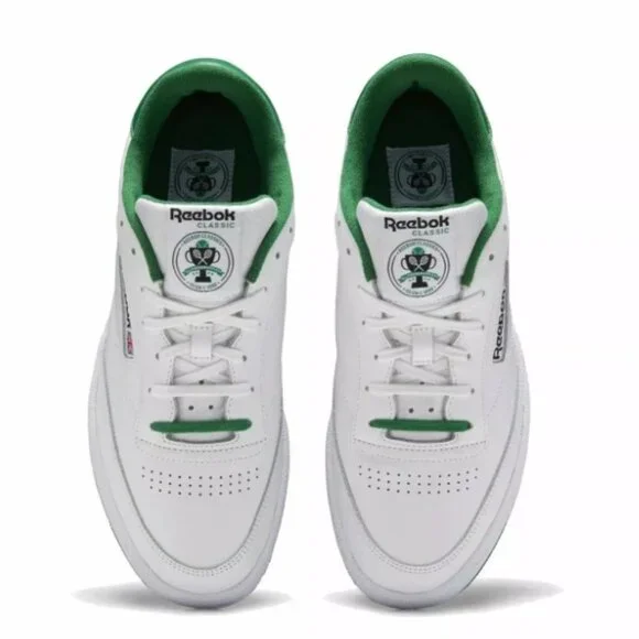 NWOB Men's Reebok Club C 85, White/Green [FX4765] Size 7Medium
